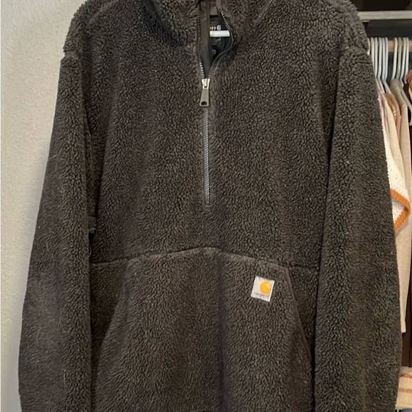 Carhartt Men's Quarter-Zip Sherpa Pullover Sweatshirt